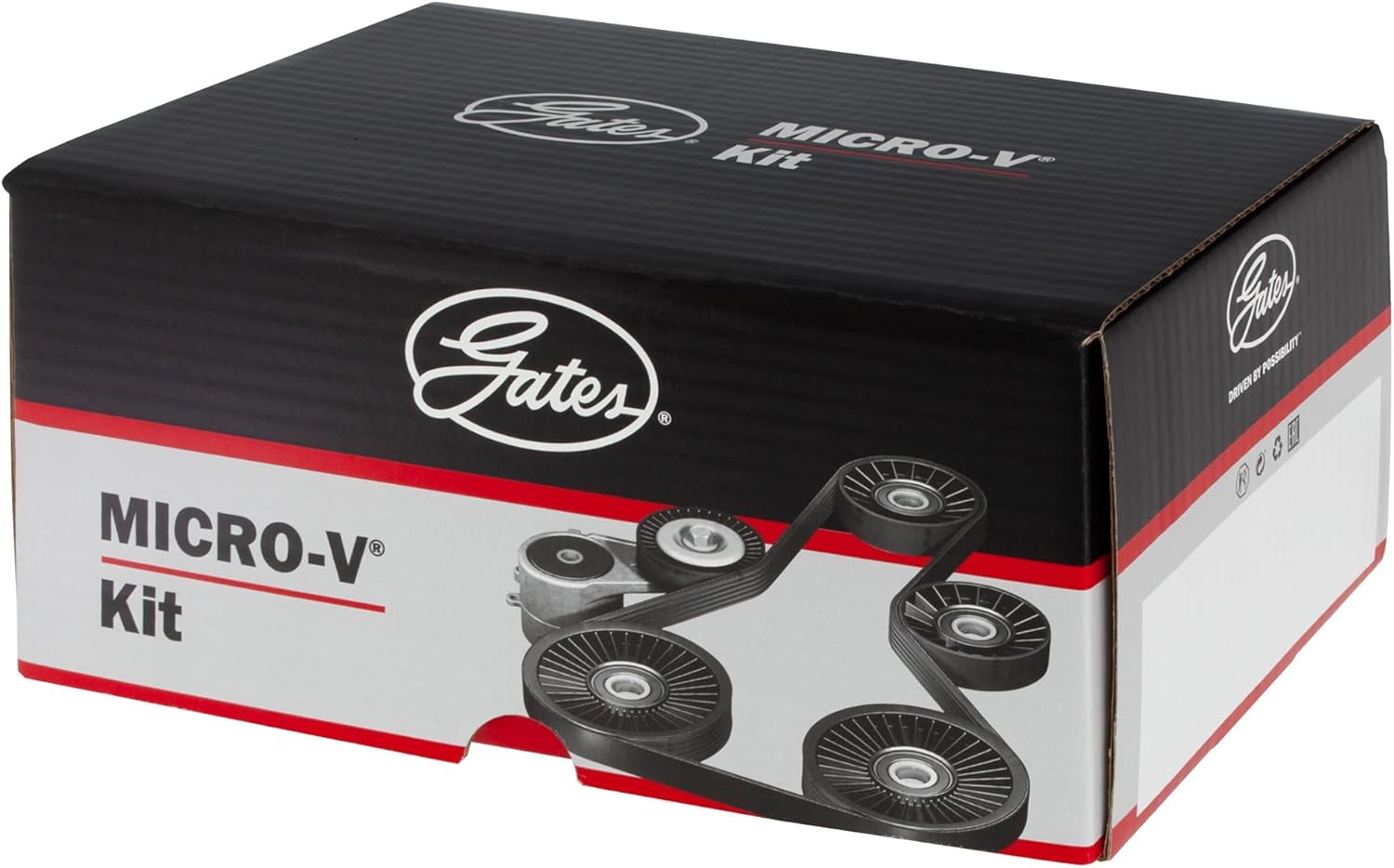 GATES Micro-V Kit K046PK1098, V Belts Drive Belt Kit