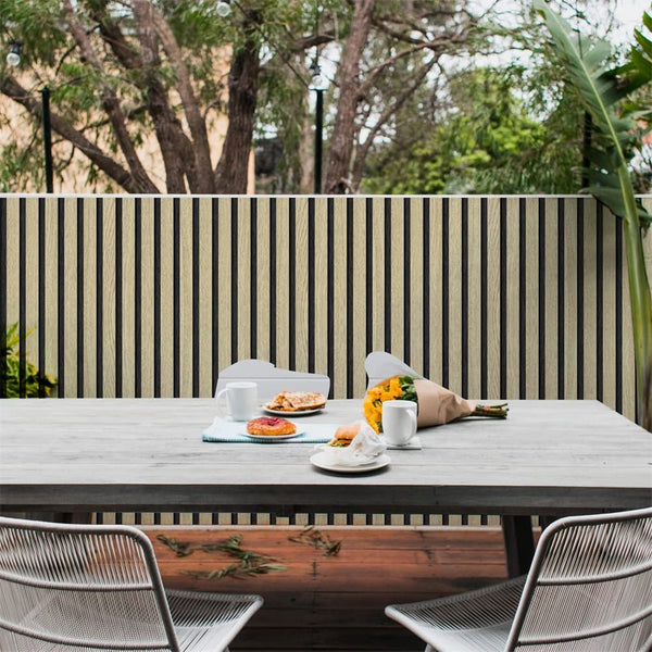 myforHD Self-Adhesive Wood Grating Wallpaper Wood Stripe Grain Natural Wooden Slats Wallpaper Peel and Stick Contact Paper PVC Vinyl Film Removable Waterproof