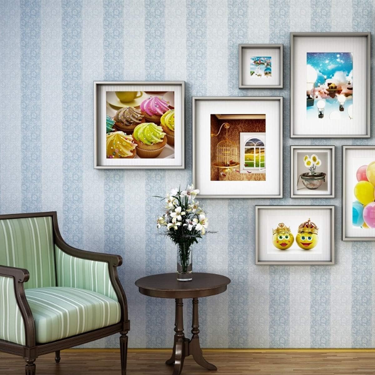 250pcs Picture Hooks Picture Hanging Kit Heavy Duty Picture Hangers with Picture Wire, Nails, Sawtooth, D Ring, Screw Eyes