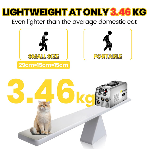 SSIMDER MIG Welder 240V Gasless MIG MMA 2 in 1 Welding Machine Flux Core Welder 220V 140Amp IGBT Inverter Welder MIG No Gas for Home DIY, Auto Repair, Metal Crafting,Best for Beginner