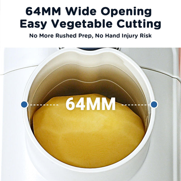 AOBOSI Electric Cheese Grater, Electric Graters for Kitchen with Large Chute for Whole Carrot Cheese Potato Slicer, 3 in 1 Vegetable Slicer with 3