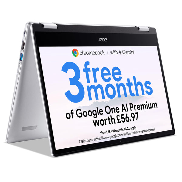 Acer Chromebook 314 CB314E Laptop - Intel Celeron N4500, 4GB, 64GB eMMC, Integrated Graphics, 14" Full HD, Google Chrome OS, black