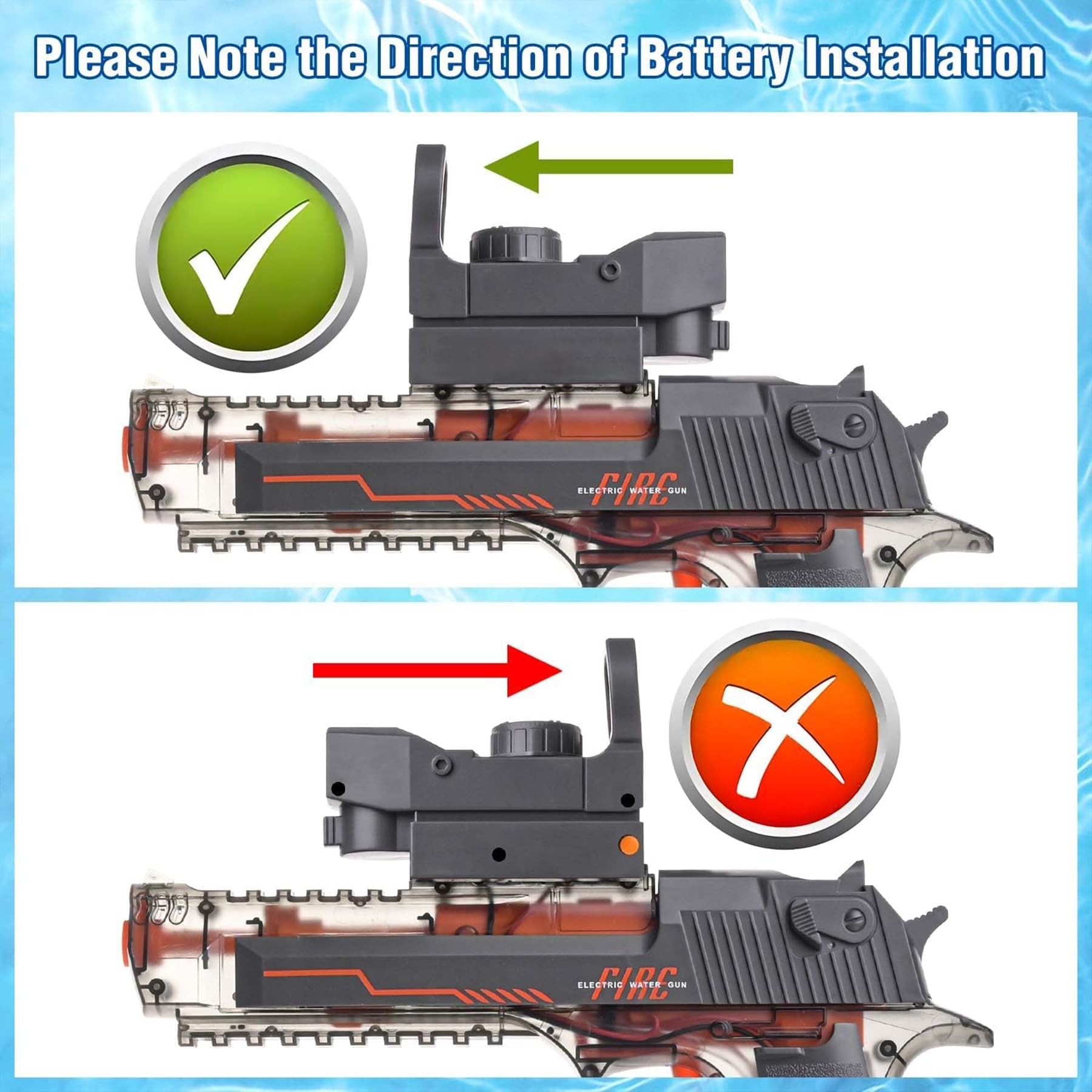 Electric Water Gun, Ultra-Long Range One-Touch Automatic Water Gun, Large Capacity Ultra-Long Standby, Suitable For Children Adults Summer Pool Party Beach Outdoor Use.