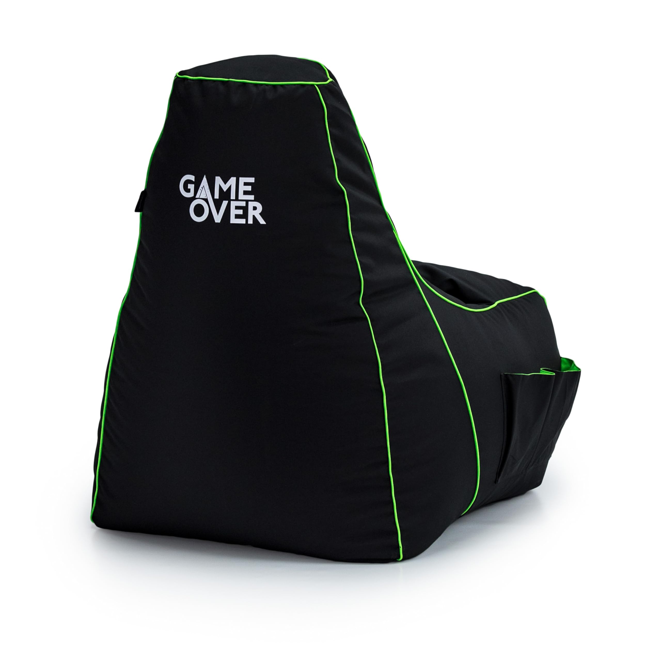 Game Over Lich Blade Video Gaming Bean Bag Chair | Indoor Living Room | Side Pockets for Controllers | Headset Holder | Ergonomic Design for the Dedicated Gamer