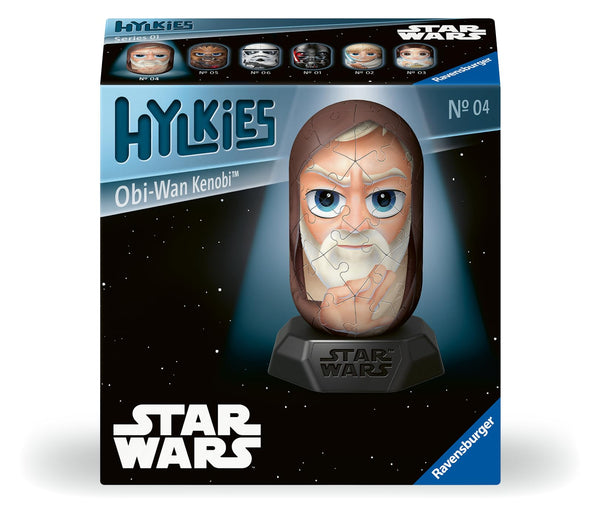 Ravensburger Star Wars Hylkies Figures Obi-Wan Kenobi Gifts for Kids and Adults Age 6 Years Up - Collectable Toys and 3D Jigsaw Puzzles