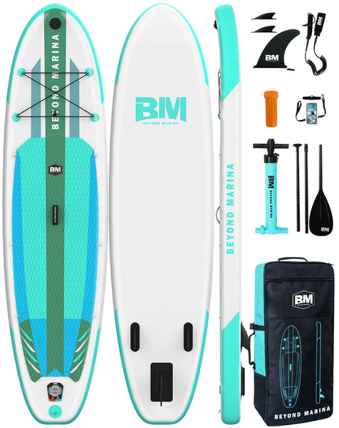 BEYOND MARINA Paddle Board, Inflatable Stand Up paddle boards for adults & Youth, Featherlight sup Board with Premium ISUP Board Accessories, 10'6''x32''x6'',