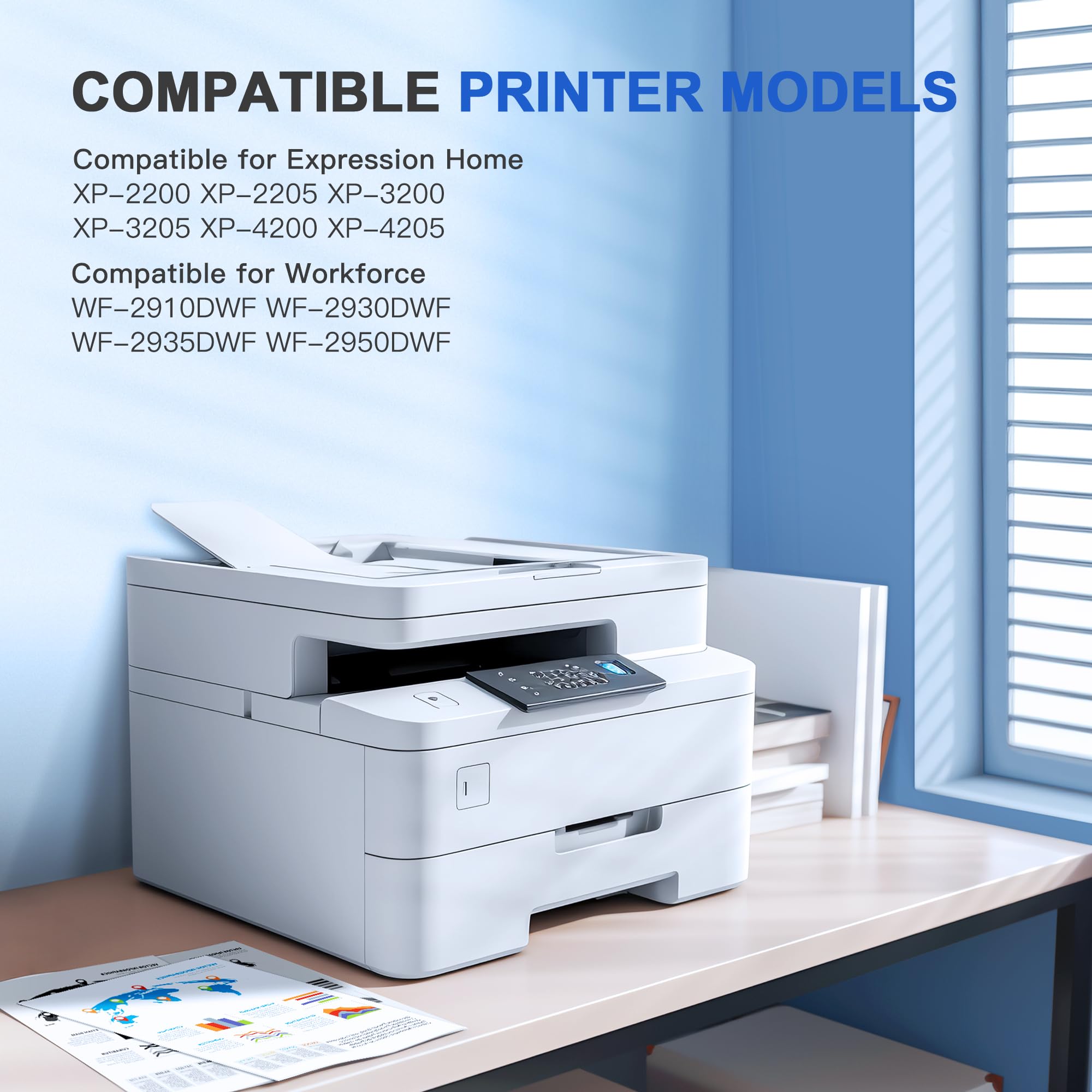 CATJOY 29XL Ink Cartridge Replacement for Epson 29 XL 29 Ink Cartridge for Expression Home XP-342 XP-335 XP-235 XP-442 XP-352 XP-247 XP-255 XP-332 Printer (10 Pack)