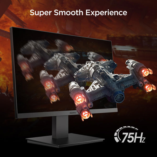 KOORUI 24 Inch Gaming Monitor, 165Hz, FHD 1080p, 1ms, IPS, Adaptive Sync, HDMI/DP, Tilt Adjustable, Eye Care, VESA Wall Mountable