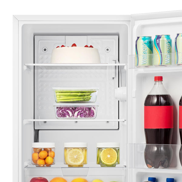 Fridgemaster MUR4545 Small Table Top 45cm Mini Fridge - 45 L - Mechanical Control with Adjustable Thermostat - Reversible Door - 39 dB Low noise - Broad Climate Design - White - E Rated