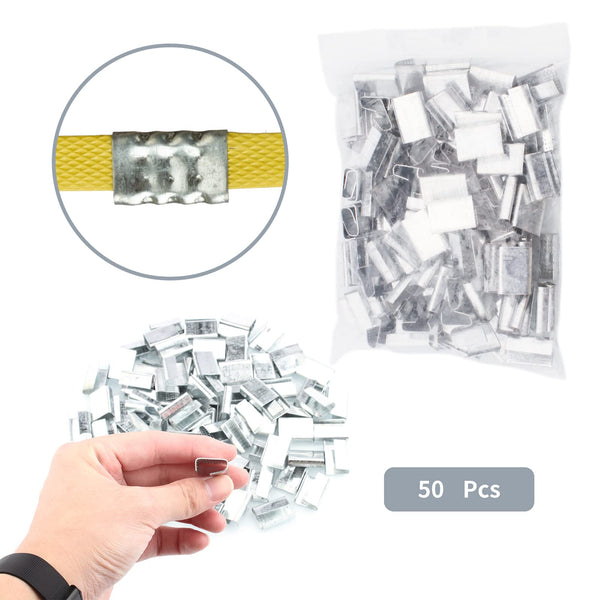 Complete Hand Pallet Packaging Strapping Kit with Tools, 200m PP Band, Metal Seals, and Edge Protectors for Secure Packing