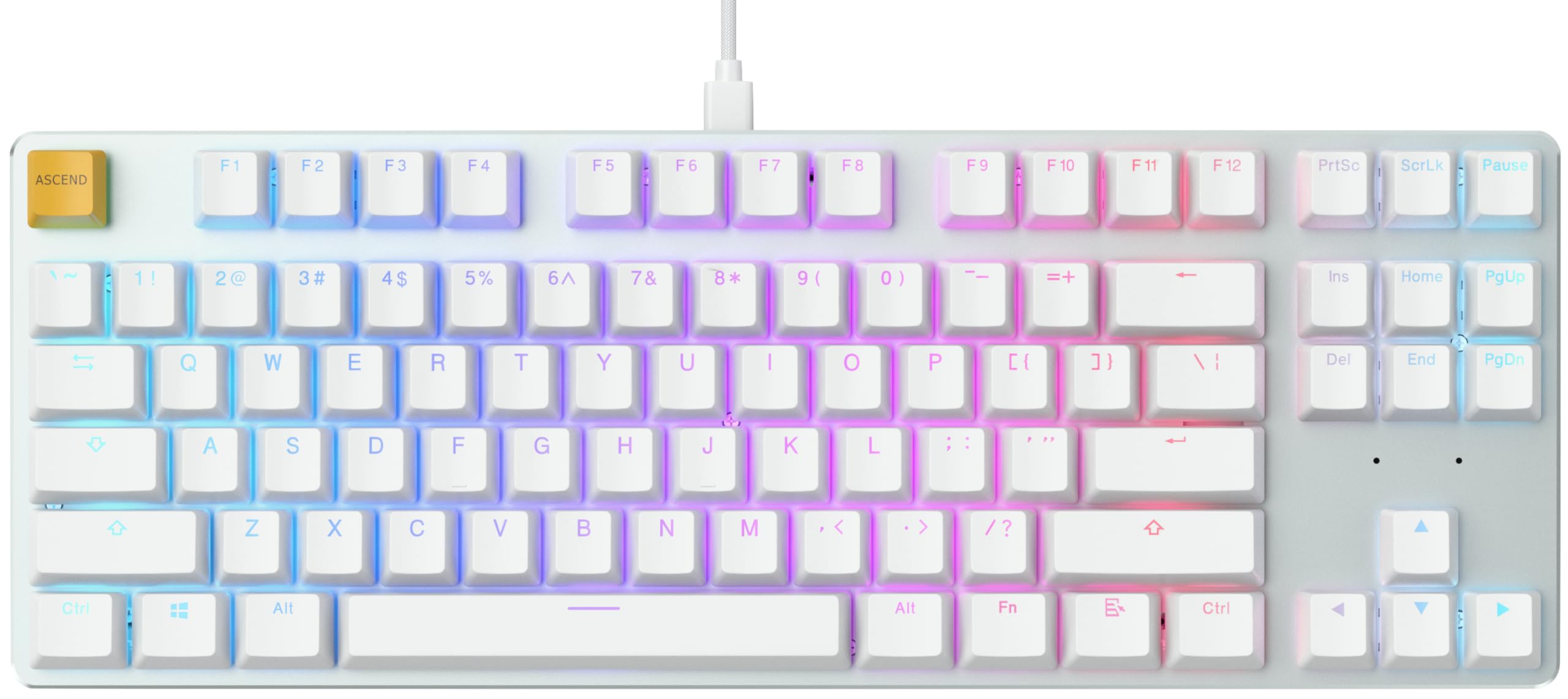 Glorious Gaming GMMK Compact 60%, Barebones (Frame Only) - Mechanical Gaming Keyboard, Per Key RGB, Hotswap & Customisable, International/ISO Layout - Black