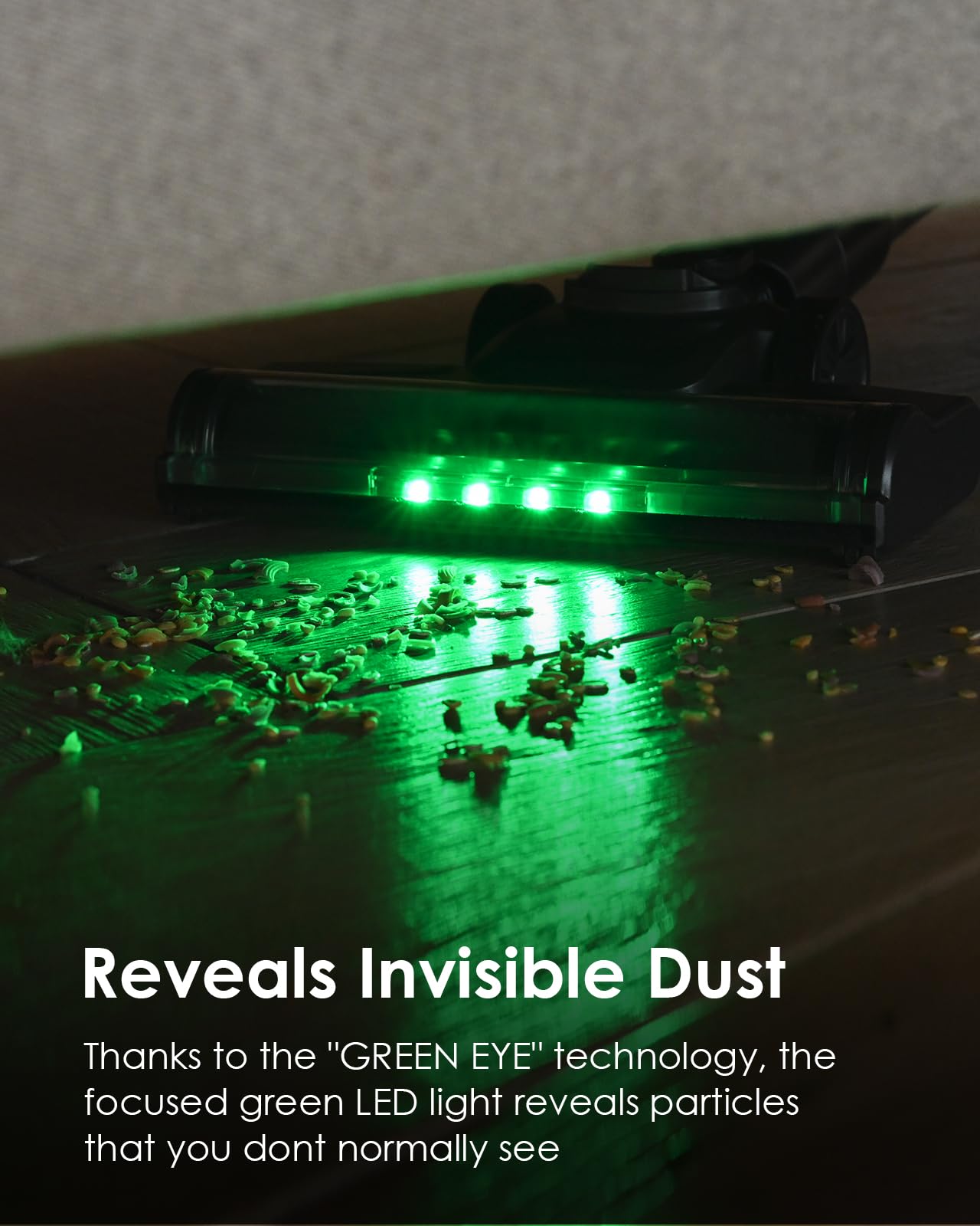 VersLife S7 PRO Cordless Vacuum Cleaner, 40Kpa 40Mins 2-in-1 Stick Vacuum, Lightweight and Versatile, Deep Cleans, Self-Standing, Green LED