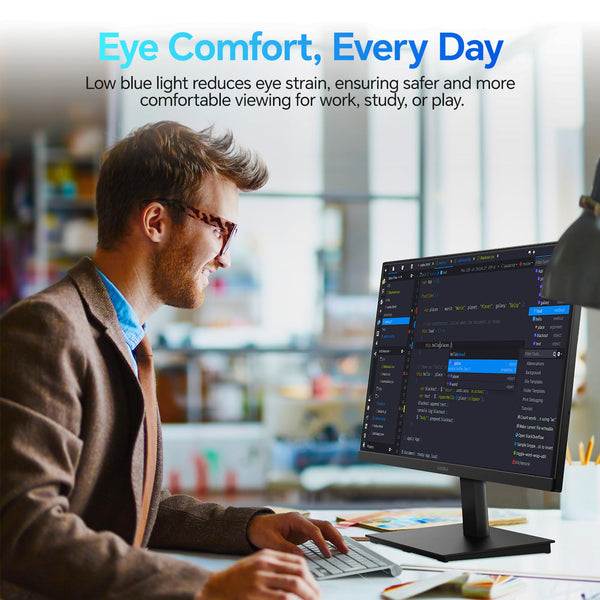 KOORUI E2711F 27 Inch FHD Monitor, Gaming 100Hz, IPS Computer Monitors, 1080P Pc Screen, Adaptive Sync, 5ms, VESA 100x100mm, Eye Care, HDMI, VGA