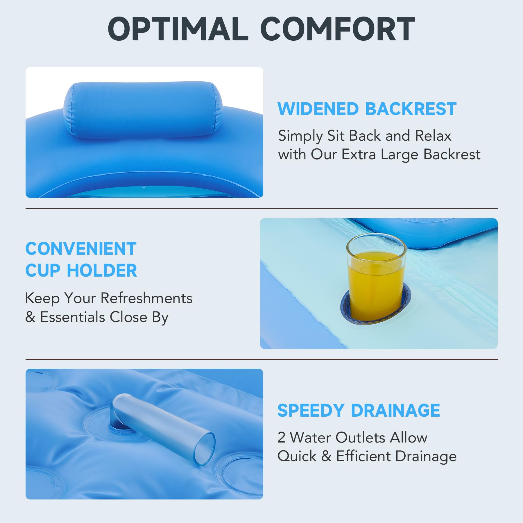 CO-Z Inflatable Portable Adult Bath Tub, Foldable Free-Standing PVC Bathtub w Electric Pump, Anti-Slippery Inflatable Pool for Adult Children Spa Bath