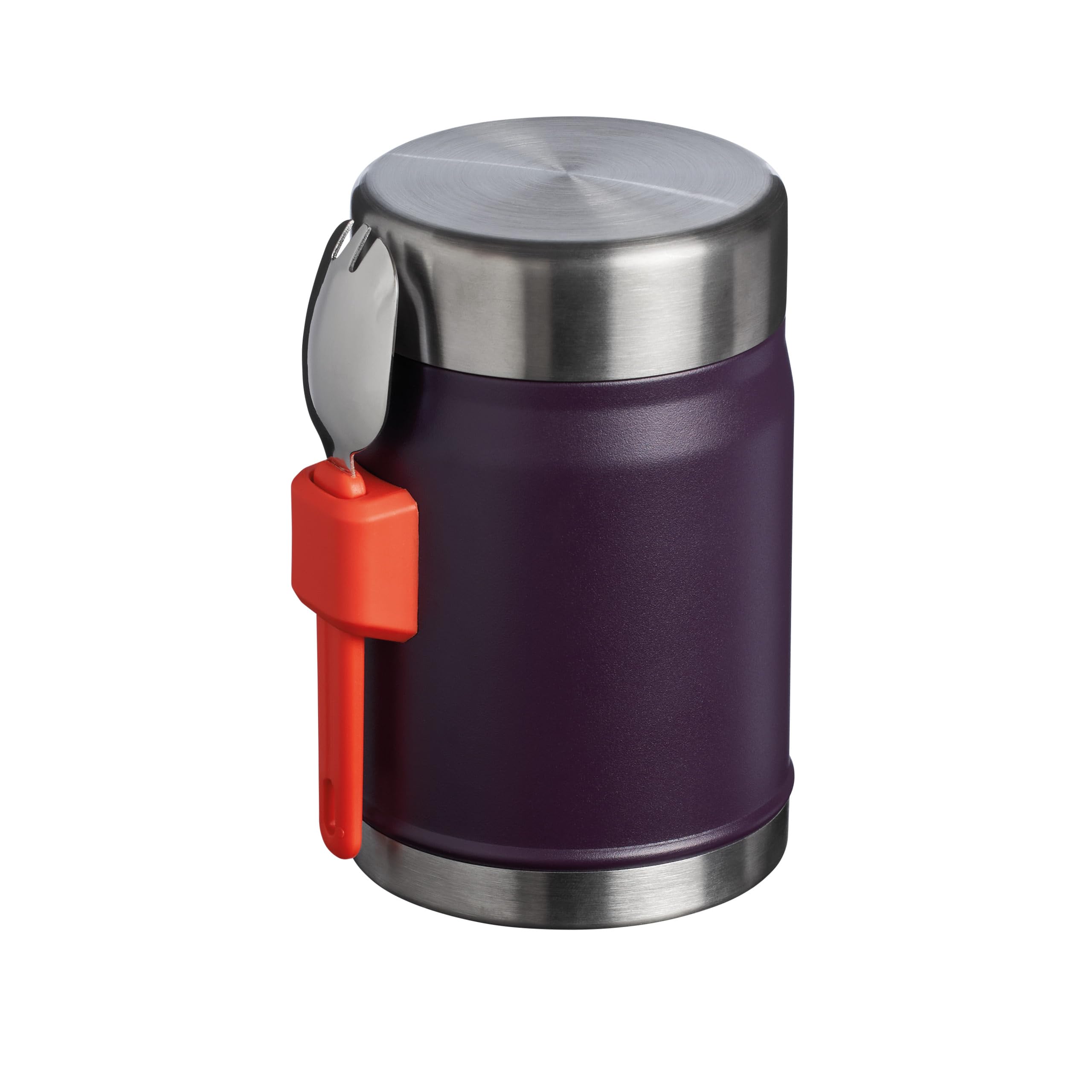 Stanley Classic Legendary Food Jar 0.4L With Spork - Keeps Cold For 7 Hours - BPA-Free Stainless Steel Soup Flask - Leakproof - Dishwasher Safe - Rose Quartz