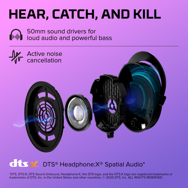 HYPERX 519T1AA Cloud Stinger 2 – Lightweight over-ear headset with mic, Swivel-to-mute function, 50mm drivers, PC Compatible, Black