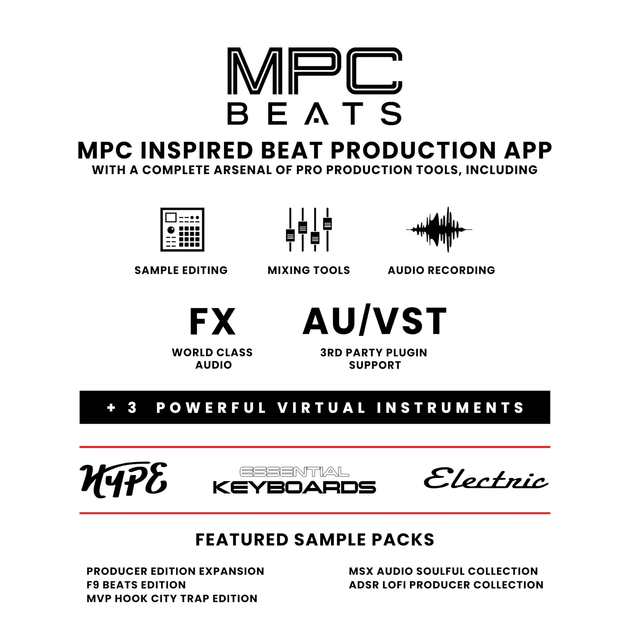 Akai Professional MPK Mini MK3 - 25 Key USB MIDI Keyboard Controller with 8 Backlit Drum Pads, 8 Knobs and Music Production Software and Native Instruments Sound Package (NKS Integration)