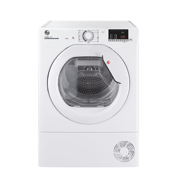 Hoover H-DRY 500 Heat Pump Tumble Dryer, 9 Kg, Class A++, Wi-Fi + Bluetooth, Four Drying Levels, Eco-Power Inverter Motor, Advanced Care, White, 59.6x60.4x85 cm - NDE H9A2TCE-80