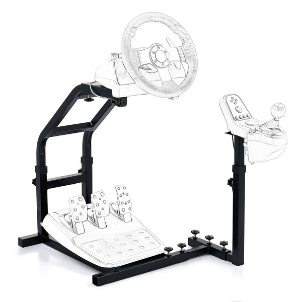 CO-Z Racing Wheel Stand Compatible with Logitech G27, G29, G920, Thrustmaster T300RS, T80, Adjustable Height for PS4, Xbox One, Series X|S, PC Gaming