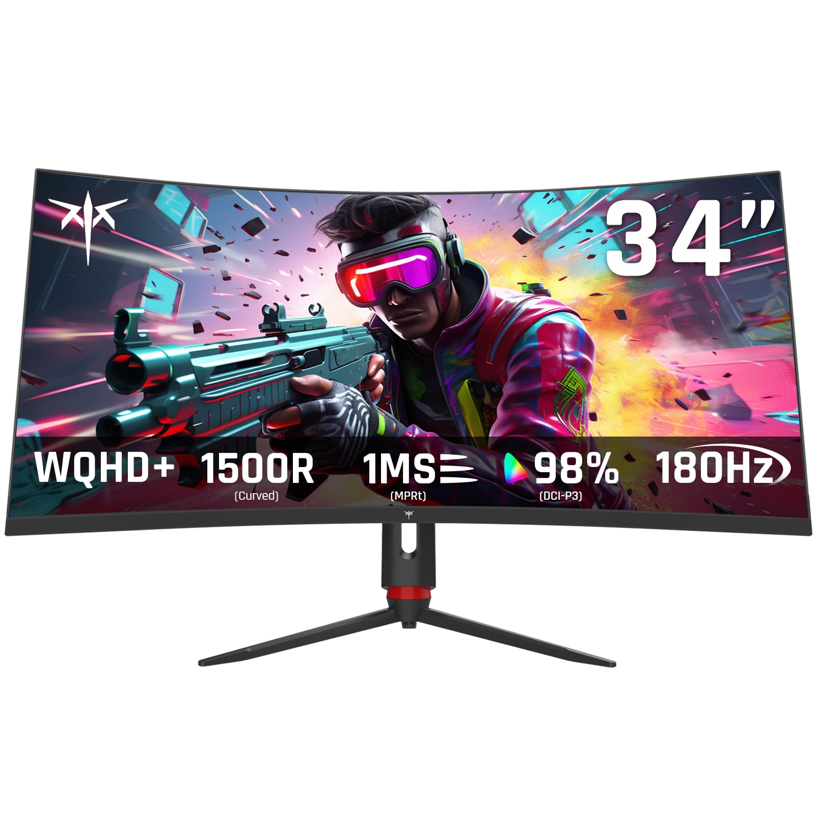 KTC Flat 32 Inch Monitor, QHD 1440P 2K@100Hz IPS Large Computer Monitor, Ultra Thin Bezels, Anti-Blue Light, HDR10, 103% sRGB, 86% DCI-P3, 350 Nits, 3ms MPRT, Adaptive Sync for Working and Gaming