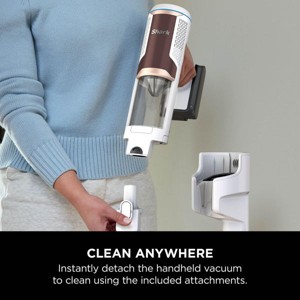 Shark PowerDetect Cordless Vacuum Cleaner, DuoClean Detect, Reverse Clean, Anti Hair Wrap Plus, Lightweight, 70 Min Runtime, Pet, Crevice & Multi-Surface Tools, Flexible, Handheld Mode, Grey IP1251UKT