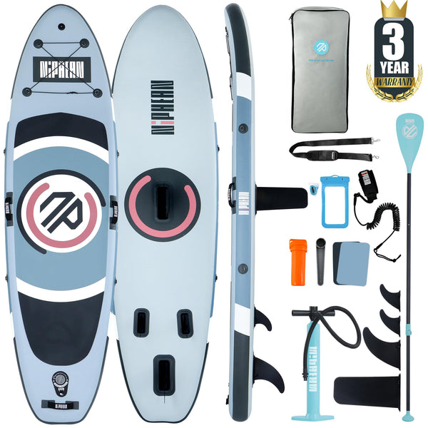 Niphean Inflatable Paddle Board with Stable Wing and Durable SUP Accessories, 10' Stand up Paddle Boards for Adults & Youth, Idea for Stand up Paddleboarding Beginner, Versatile Yoga Paddle Board