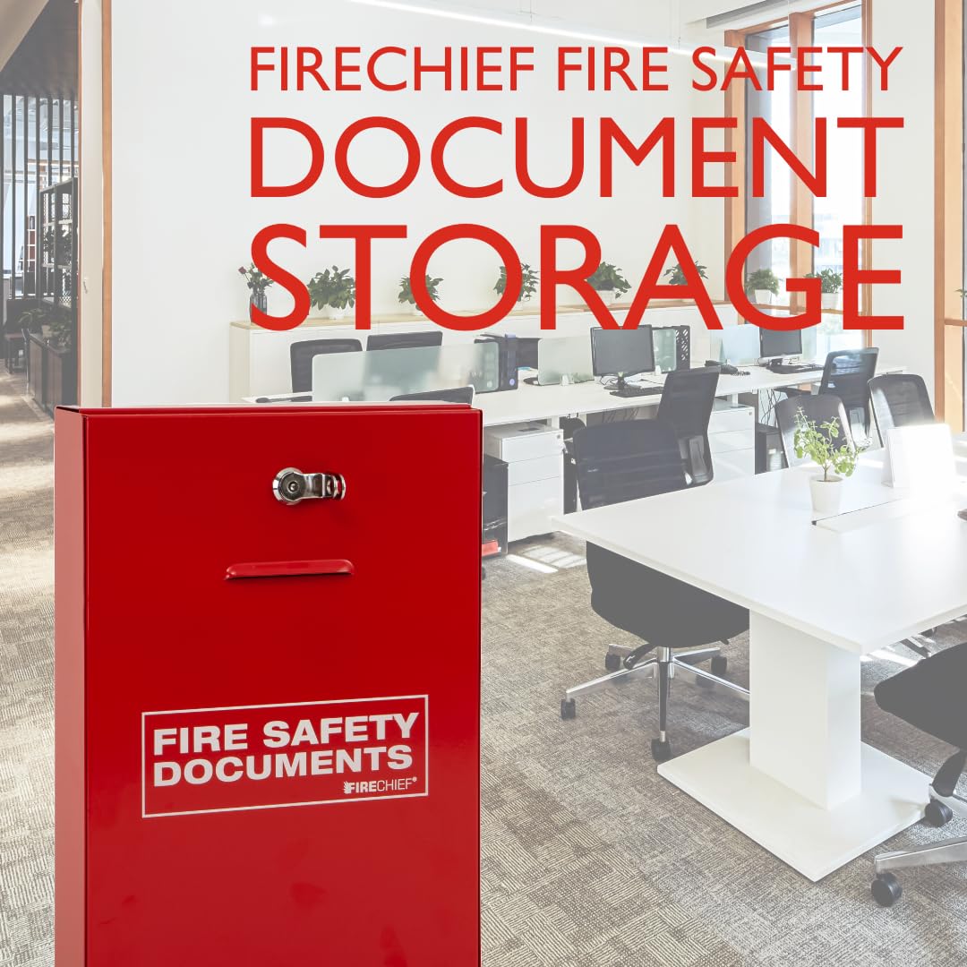 Firechief DHS2 Document Holder with Latch, Red