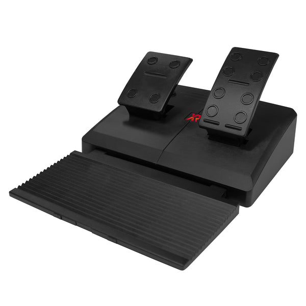 X-Rocker Steering Wheel Stand, Foldable Racing Wheel Stand with Seat Fixing Rod, Adjustable Height, Adjustable Angle, Suitable for Logitech, XBOX, Madcatz, Playstation, Racing Wheel Stand - Black