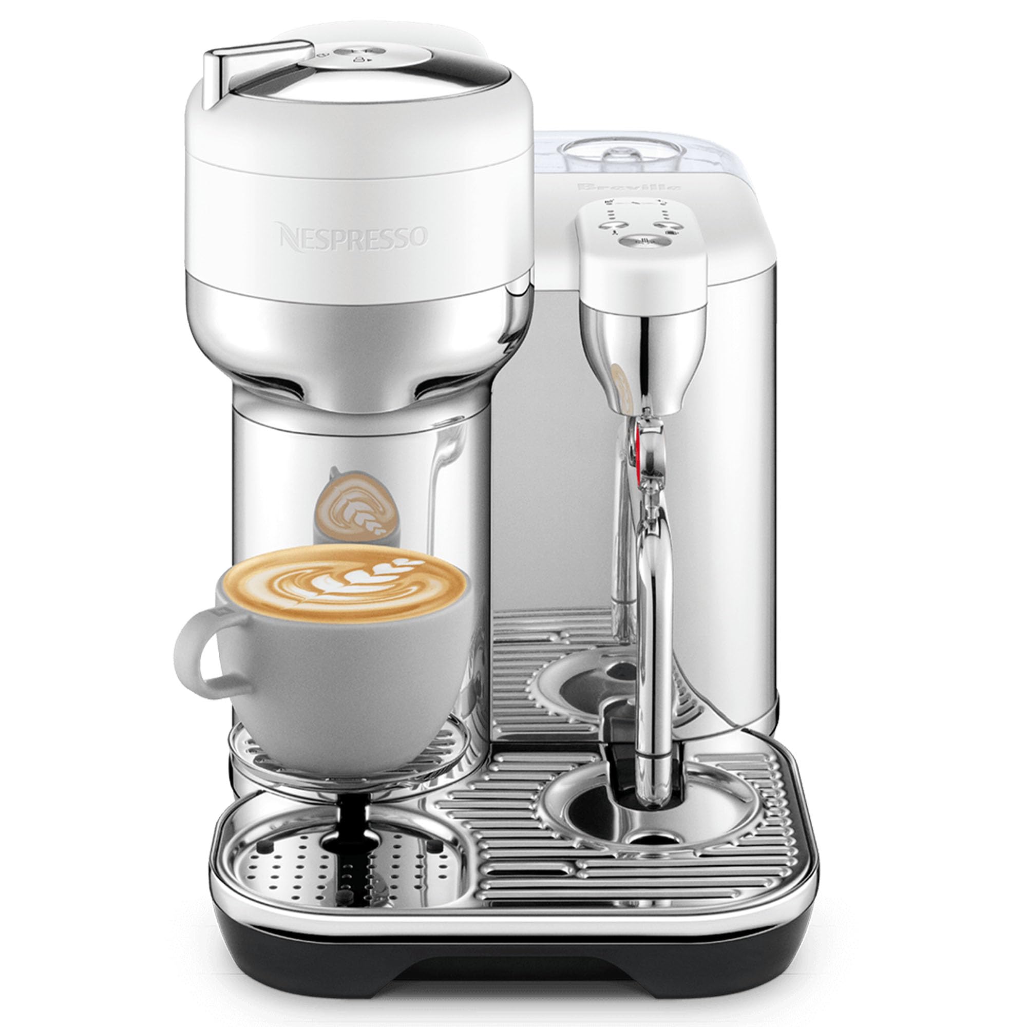 Nespresso - Vertuo Creatista Capsule Coffee Machine with Milk Frother Wand for Cappuccino, Flat White and Espresso by Sage, Brushed Stainless Steel