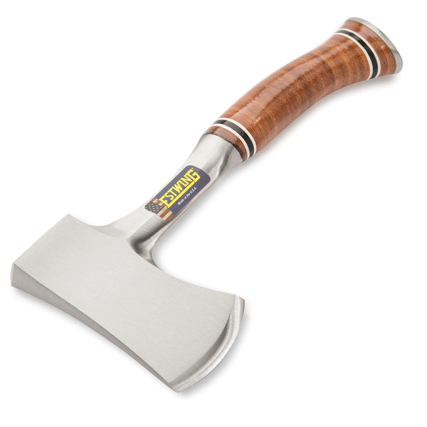 Estwing E14A Sportsman's Axe Leather Grip - 2.3/4in Edge (1.1/4 lb), Steel, 12", Hatchet