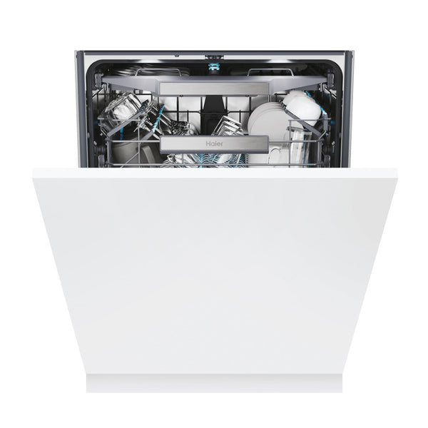 Haier XI1C3TB2FB-80 I-Pro Shine Series 4 Integrated Dishwasher, 11 place Setting, Black Bezel, C Rated