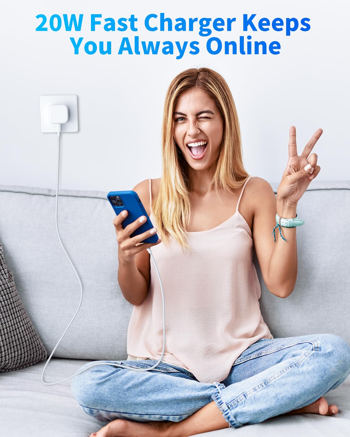 for iPhone Charger Fast Charge [MFi Certified] 2PACK 20W for Apple Charger with 6FT 2.4A USB C to Lightning Cable,Phone Charging for iPhone 14/13/12/11 Pro/Pro Max/XS/XR/SE/8, for iPad Pro