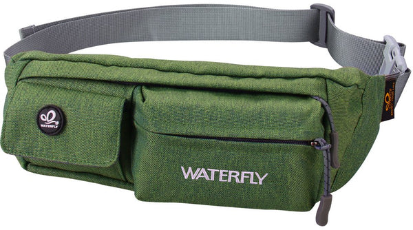 Waterfly Waist Bag Pack Slim Water Resistant Fanny Pack Travel Bum Bag Running Belt for Traveling Cycling Hiking Camping