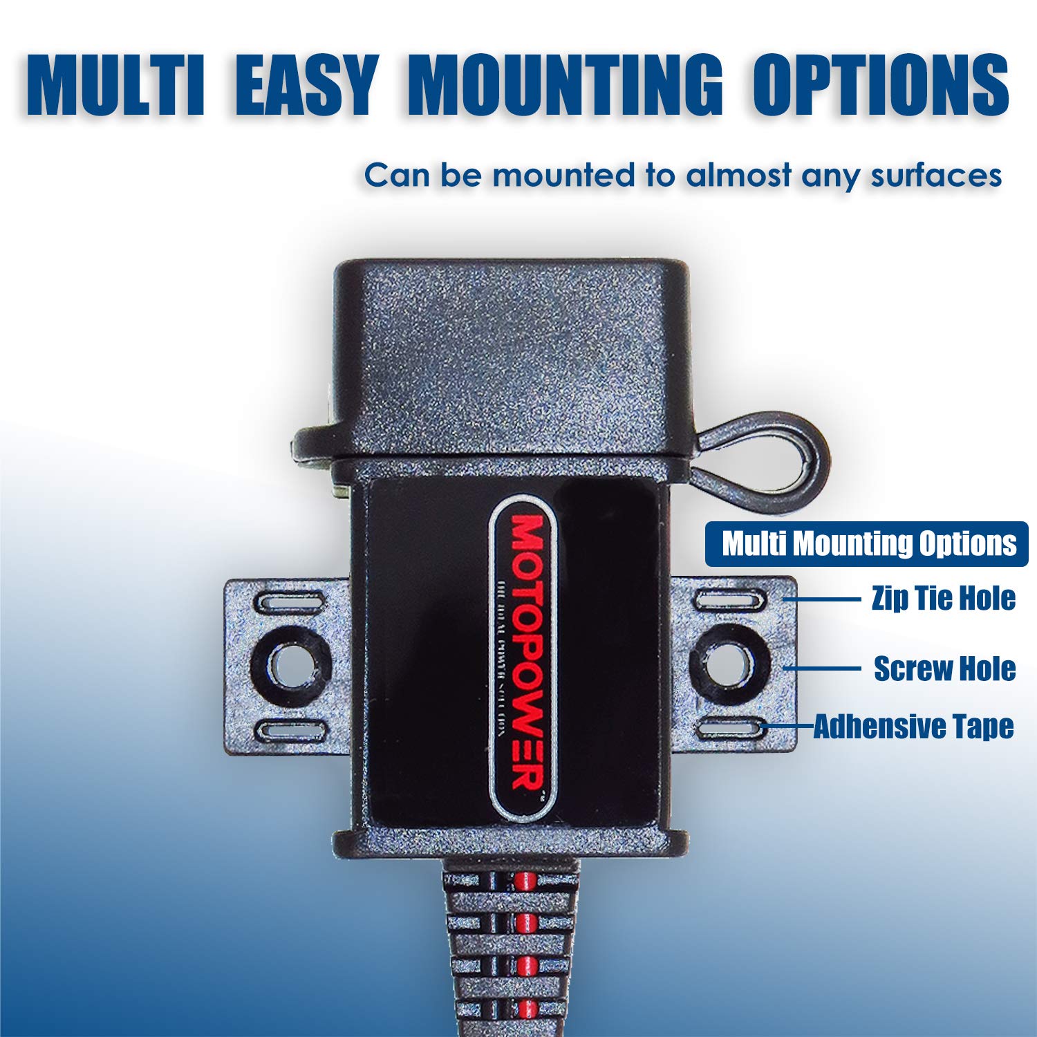 MOTOPOWER MP0609A 3.1Amp Motorcycle USB Charger Kit for Phone, GPS or Sport Camera