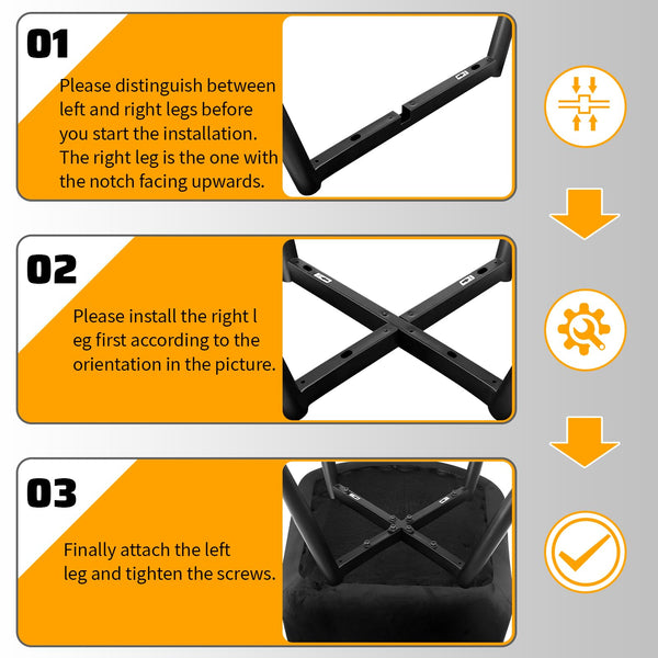 LONGTOO Set of 6 Dining Chairs with Velvet Upholstered Seat & Backrest,Stable Metal Legs,Modern Stripe Design,Champagne