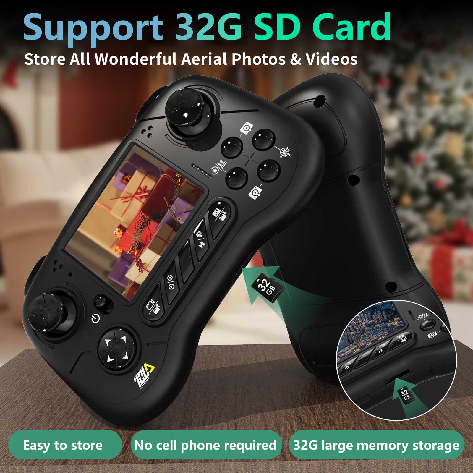 Toladrone TD31LCD Drone with LCD Screen, Digital Image Transmission, Drone with Camera Brushless Motor Drones for Beginners, Foldable RC Quadcopter for Adults