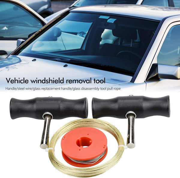 Car Windshield Glass Removal Tool Universal windshield Tool Kit Equipment with 2 Volume Glass Cutting Wire