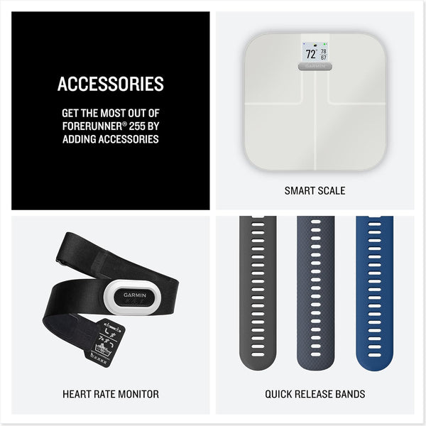 Garmin [Renewed Forerunner 255 Music GPS 46mm Running Smartwatch, Lightweight, Music Storage, Advanced Training & Insights, Safety & Tracking Features, up to 14 days Battery Life, Black (Renewed)