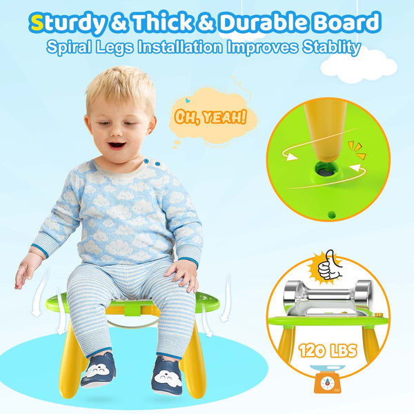 Kikidex Magnetic Drawing Board, Toddler Girl Toys for 1-2 Year Old, Doodle Board Pad Learning and Educational Toys for 1 2 3 Year Old Baby Kids Birthday Gift (Pink)