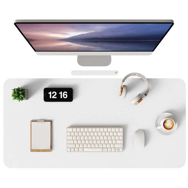 MOLMO Non-Slip Desk Mat, Waterproof Desk Pad Table Protector, Easy Clean Laptop Mat Large Mouse Pad Leather Writing Mat with Suede for Office /Home/Decor (Light Green, 60 x 35 cm)