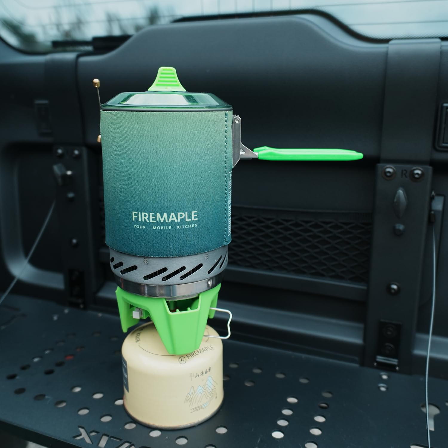 Fire-maple FMS-X2 Personal Cooking System Outdoor Hiking Camping Equipment Oven with Piezo Ignition POT Support & Stand for Outdoor Acitivities- Portable Propane Gas Stove Burner