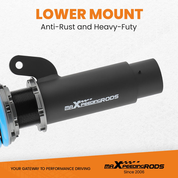 maXpeedingrods Coilovers Shock Suspension for BMW E46 3 Series 316i 318i 320i 323i 325i 328i 330i 1998-2006 - Red