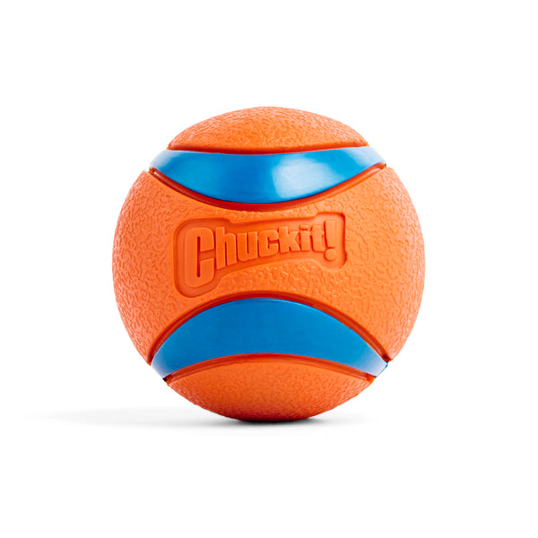 ChuckIt! Ultra Ball Dog Toy, Durable High Bounce Floating Rubber Dog Ball, Launcher Compatible Toy For Dogs, 2 Pack, Medium