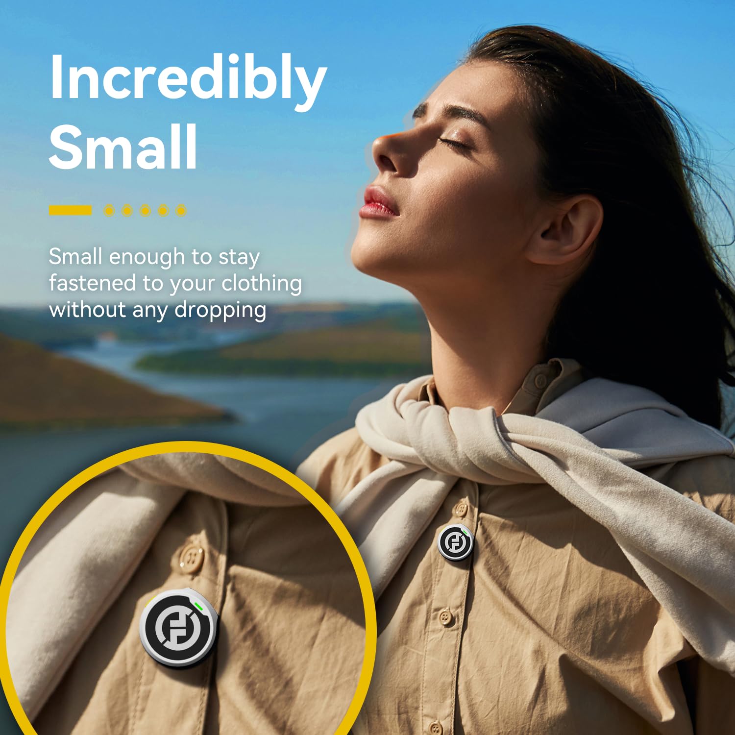 Hollyland Lark M2 Wireless Lavalier Microphone (2TX+1RX) Compatible with Camera, iPhone, Android, PC, 300m LOS Range, Hi-Fi Audio, Noise Cancelling, 40H Duration, Lapel Mic for Livestream Vlog-Black