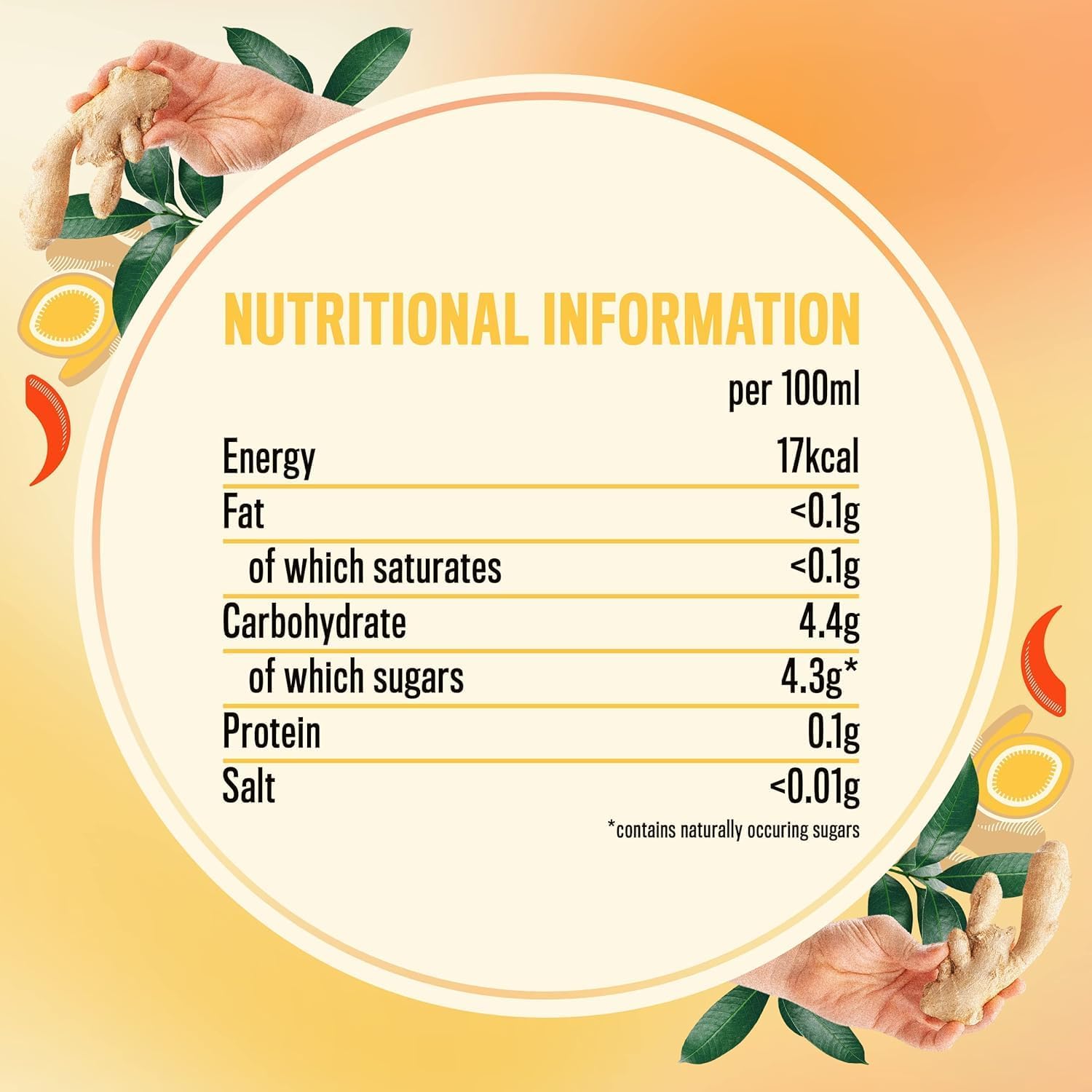 Mango & Ginger | 100% Natural Premium Sparkling Soft Drink With Cayenne | Low Calorie & Vegan Friendly | No Added Sugar Or Sweeteners | 250ml x 24 Pack