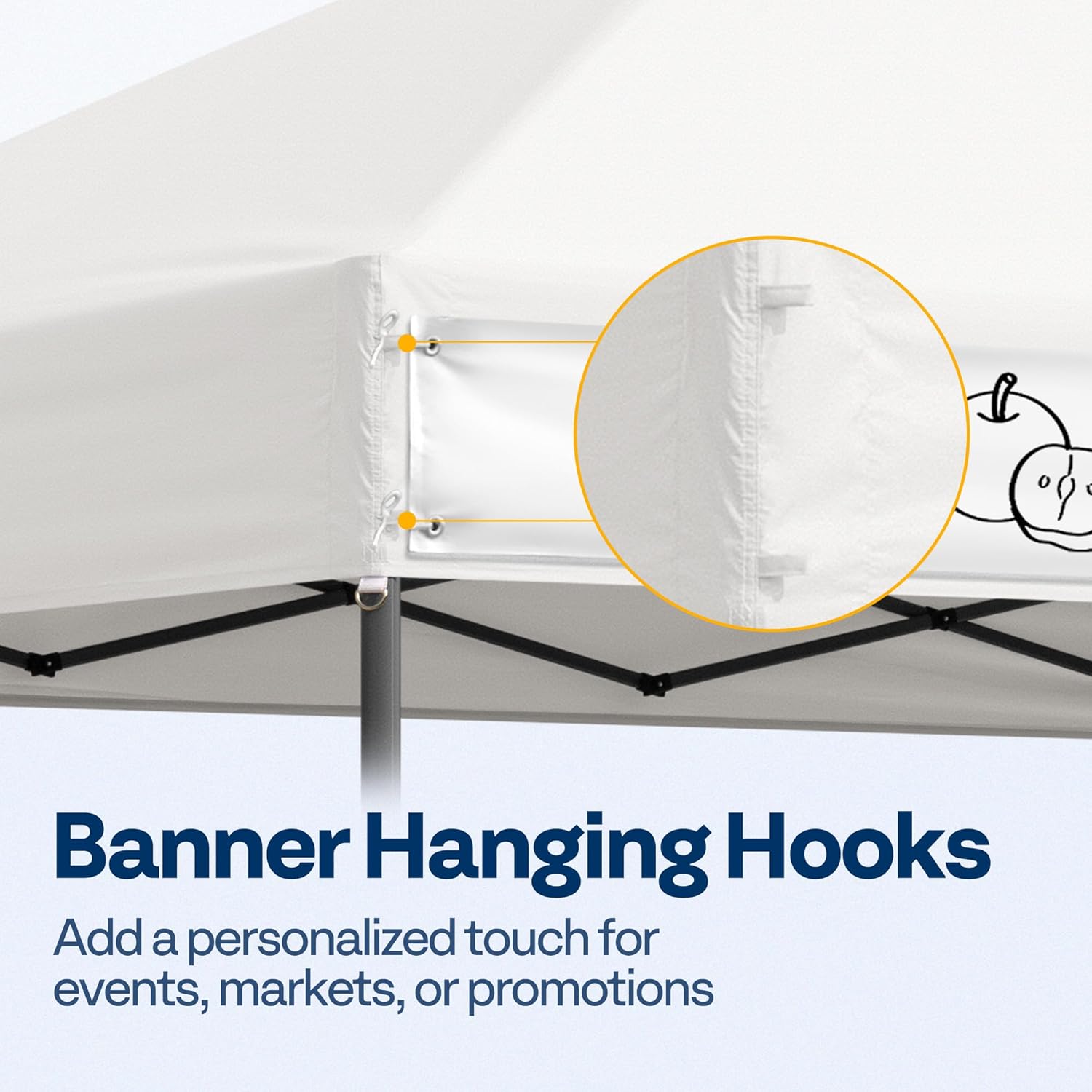 VIVOHOME Canopy Tent 3x3m Outdoor Shelter 2 Tiers Roof with Portable Wheel Carry Bag and 4 Sandbags Pop Up for Patio Garden Backyard