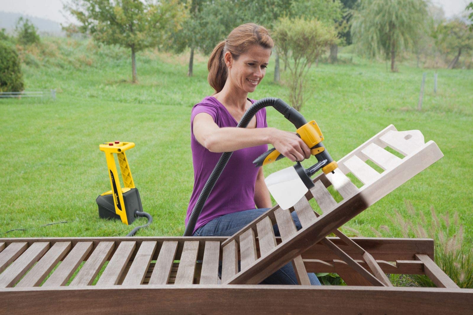 WAGNER Universal Sprayer W 690 FLEXiO - Electric Paint Sprayer for dispersion/latex paints, varnishes & glazes - interior and exterior usage, 15m²-6 min, 1800 ml/800 ml capacity, 630 W, 3.5 m hose