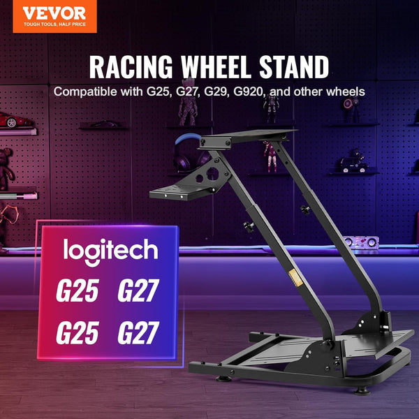 VEVOR Steering Wheel Stand,G920 Racing Wheel Stand,Logitech Wheel Stand for G25 G27 G29,GT Racing Simulator Wheel Stand,Wheel Support and Pedal not Included