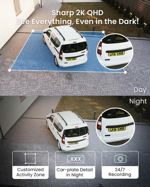 Tapo TC82 KIT 2K 3MP Battery Solar Security Camera Outdoor, Maintenance-free, Colour Night Vision, Outdoor Camera No Monthly Fee, Smart Person Detection, IP65, Works with Alexa & Google