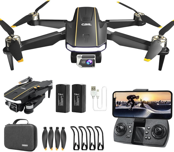 2650 ft Control Range Super Enduring Brushless Motor Drone with 84 Mins Super Long Flight Time, Drone with 4K HD Camera for Beginners, CHUBORY A77 WiFi Quadcopter, Follow Me, Auto Hover, 3 Batteries